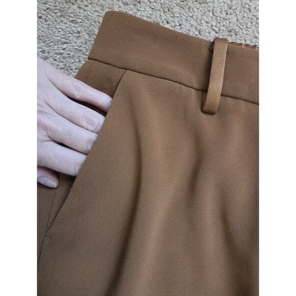 The Fold London Power Suit Caramel Clever Crepe Tailored Blazer and Pants Size 4 - Picture 12 of 16